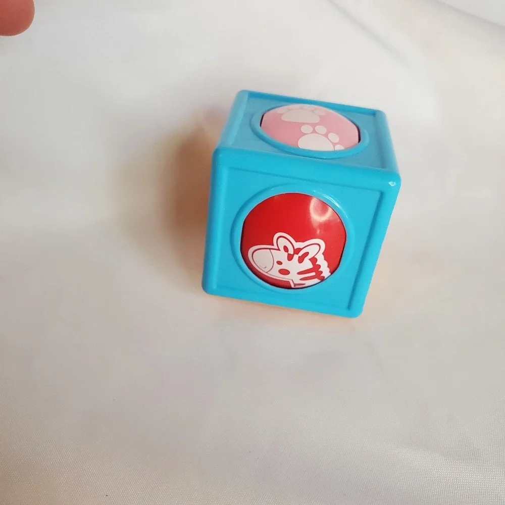 Fisher Price Roller Block Activity Block Animal Faces
